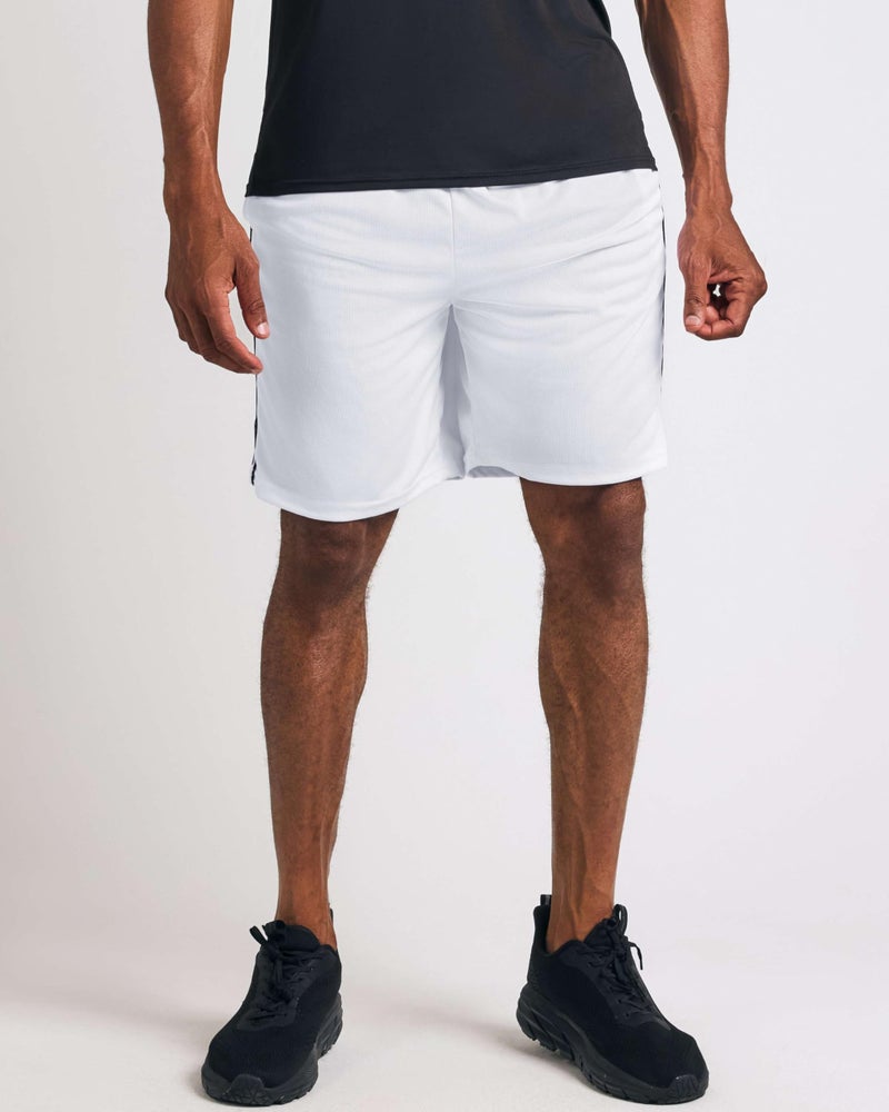 REALESSENTIALS Real Essentials 5 Pack: Menâ€™s 9" Mesh Shorts â€“ Athletic Gym, Workout, Basketball, Running, Casual Lounge Activewear Pockets, Set 6,L - Image 2